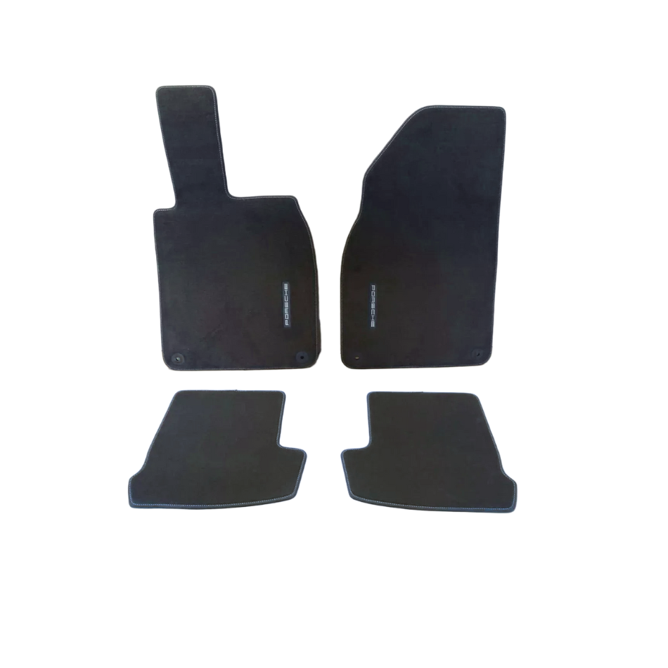 Porsche Floor Mats with Nubuk Surround Agate Grey/Geyser Grey - 99155161302SMA 99155161302-SMA