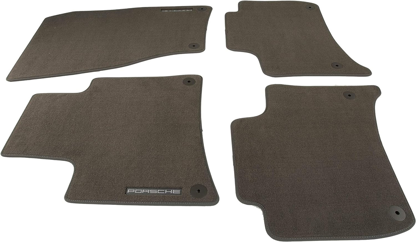 Porsche Floor Mats with Nubuk Surround - Agate Grey - 7P5863011DOJ1 - E2 11-18 7P5863011DOJ1