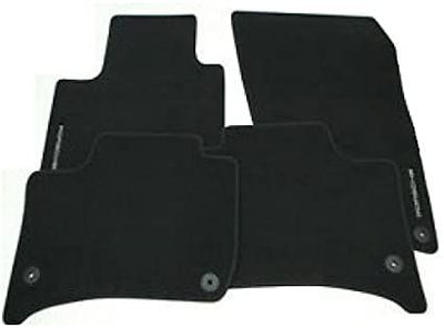 Porsche Floor Mats with Nubuk Surround - Black - 7P5863011DDK4 - E2 11-18 7P5863011DDK4