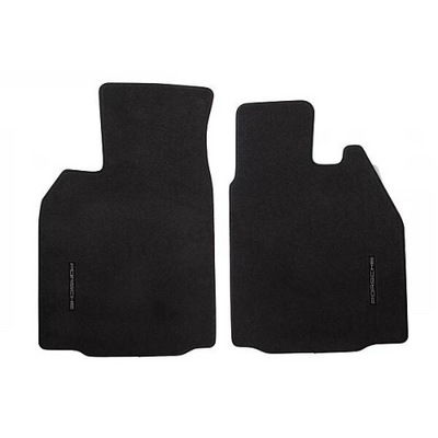 Porsche Floor Mats with Nubuk Surround - Black - 99704480109A43 - 911 65-89 99704480109A43