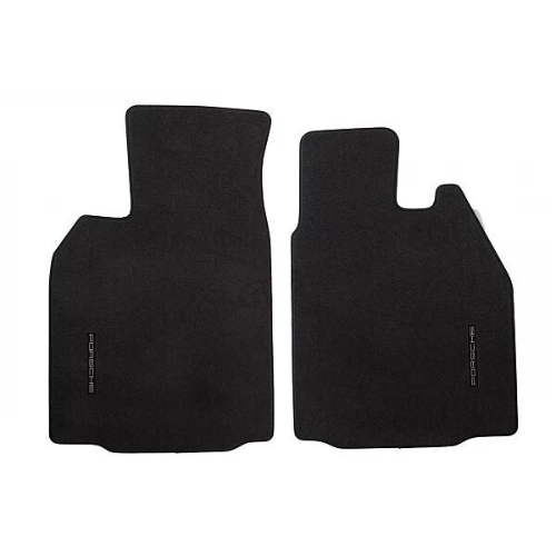 Porsche Floor Mats with Nubuk Surround - Black - 99704480109A43 - 911 65-89 99704480109A43