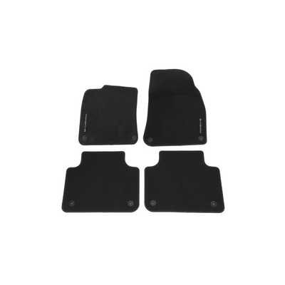 Porsche Floor Mats with Nubuk Surround Black - 9Y1863011 OS5 9Y1863011-OS5