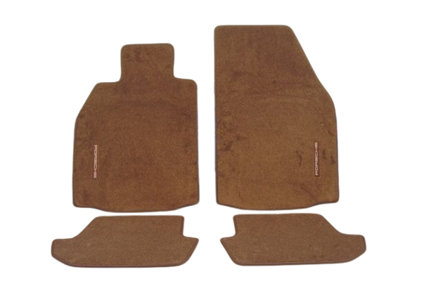 Porsche Floor Mats with Nubuk Surround Coupe Cocoa - 99755198408R43 99755198408-R43