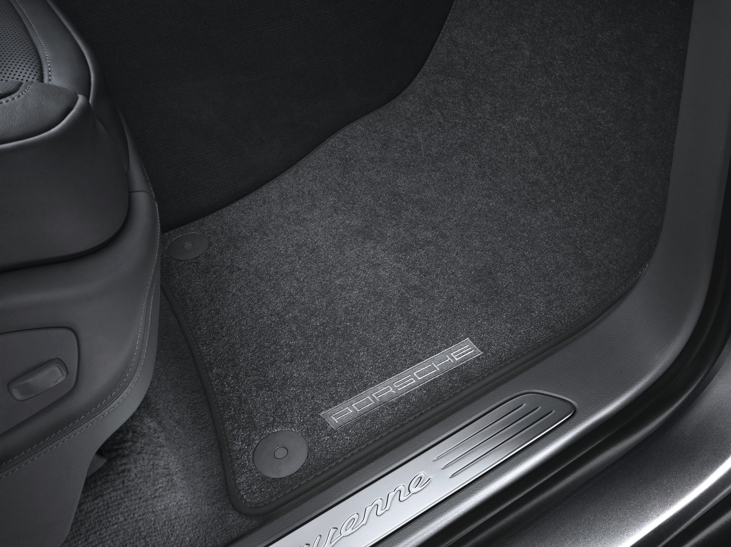 Porsche Floor Mats with Nubuk Surround - Espresso - 7P5863011DDP8 - E2 11-18 7P5863011DDP8