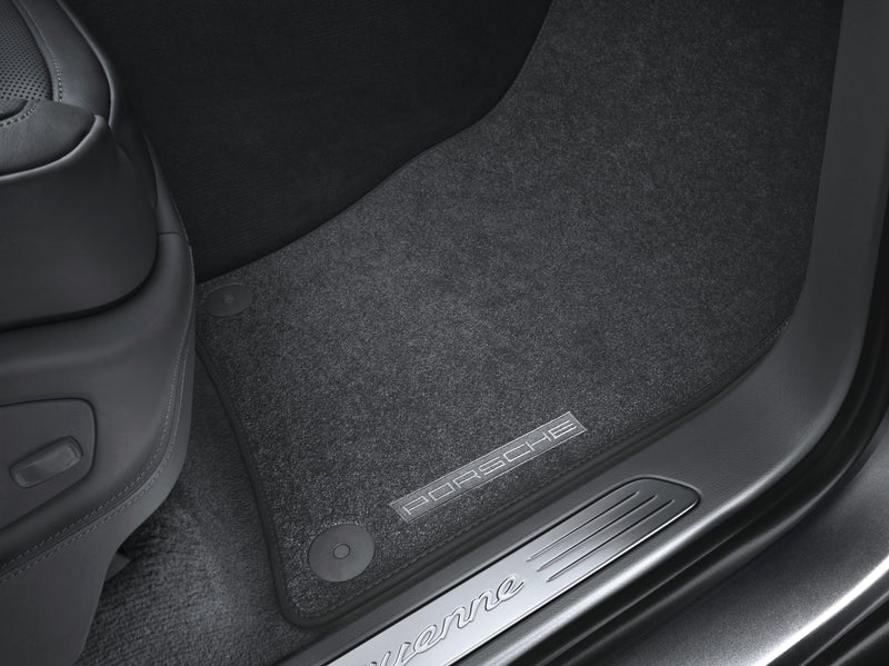 Porsche Floor Mats with Nubuk Surround - Espresso - 7P5863011DDP8 - E2 11-18 7P5863011DDP8