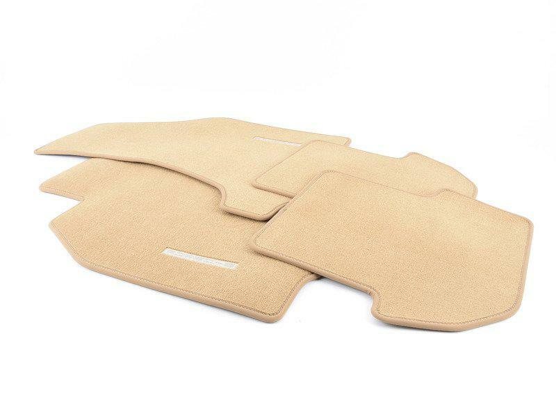 Porsche Floor Mats with Nubuk Surround - Sand Beige - 99704480110T43 - 997 05-12 99704480110T43