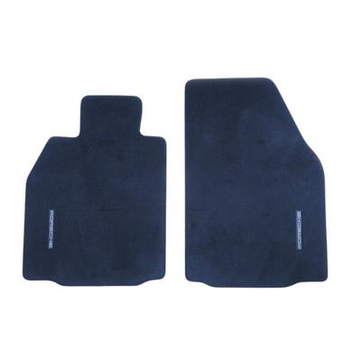 Porsche Floor Mats with Nubuk Surround Sea Blue Two Piece Set - 98704480108E23 98704480108E23