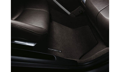 Porsche Floor Mats with Nubuk Surround - Stone Grey - 99704480061B10 - 911 65-89 99704480061B10