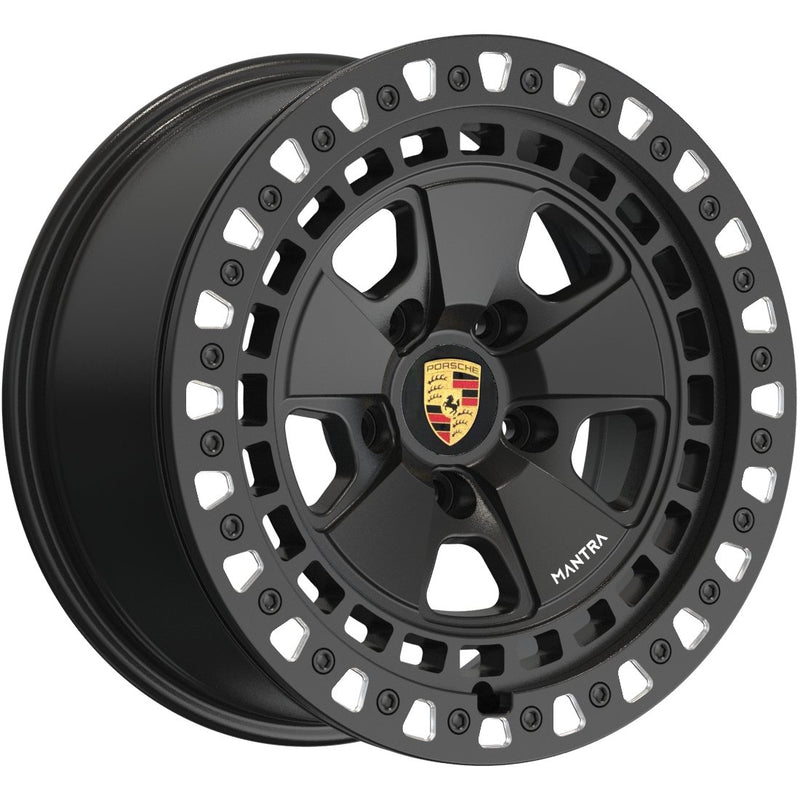 Porsche Fox Forged Beadlock Wheel Satin Black 18x9 - Cayenne FOX-FORGED-BEADLOCK-1890-5130-20-SB