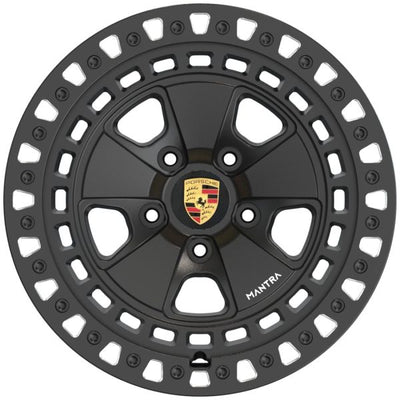 Porsche Fox Forged Beadlock Wheel Satin Black 18x9 - Cayenne FOX-FORGED-BEADLOCK-1890-5130-20-SB
