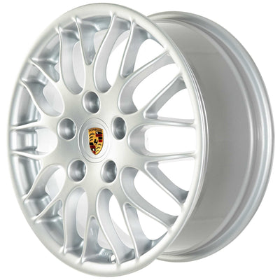 Porsche Front Silver Alloy Wheel 7JX17 ET55 - 911/Boxster 85-12 993-362-124-51