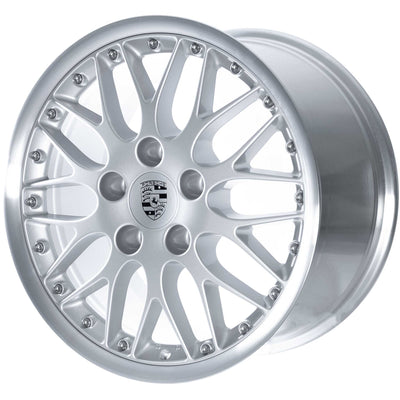 Porsche Front Silver Alloy Wheel 8JX18 ET52 - 911/Boxster 85-12 993-362-136-50