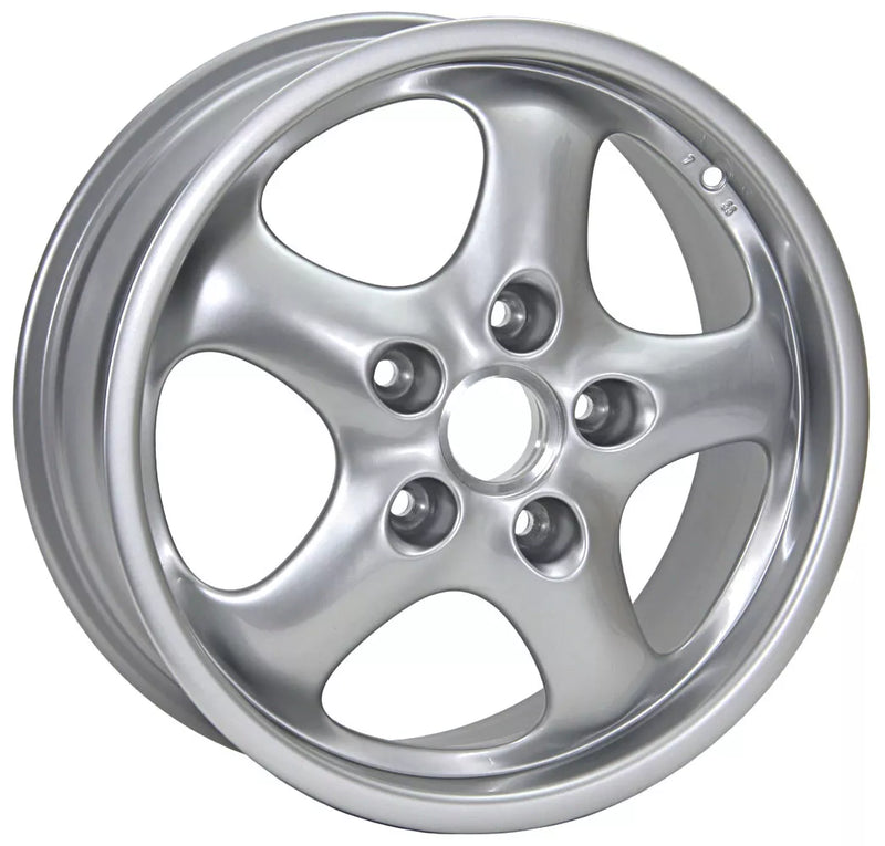 Porsche Front Silver Metallic Wheel 7JX17 ET55 - 911/Boxster 85-12 993-362-124-00