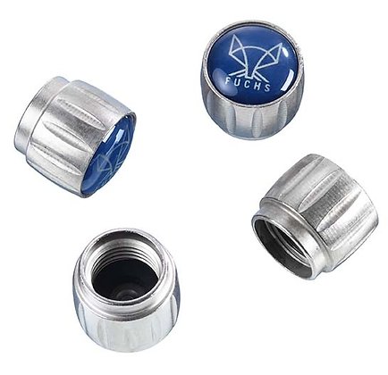 Porsche Fuchs Car Valve Stem Cap Set 4 Pieces VALVECAP