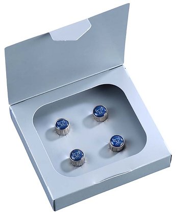 Porsche Fuchs Car Valve Stem Cap Set 4 Pieces VALVECAP