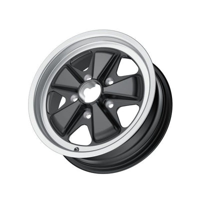 Porsche Fuchs Wheel Black 15x6 - 911/912E/930 FE150601303671B
