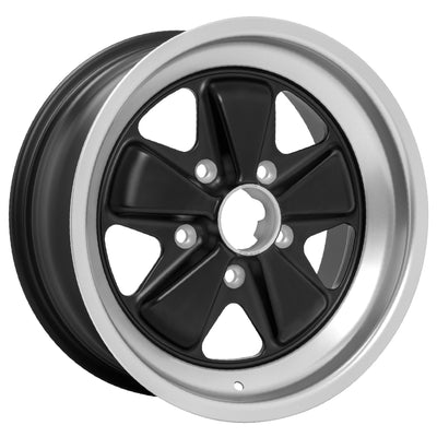 Porsche Fuchs Wheel Black 16x7 - 911/912E/930 FE160701302371B