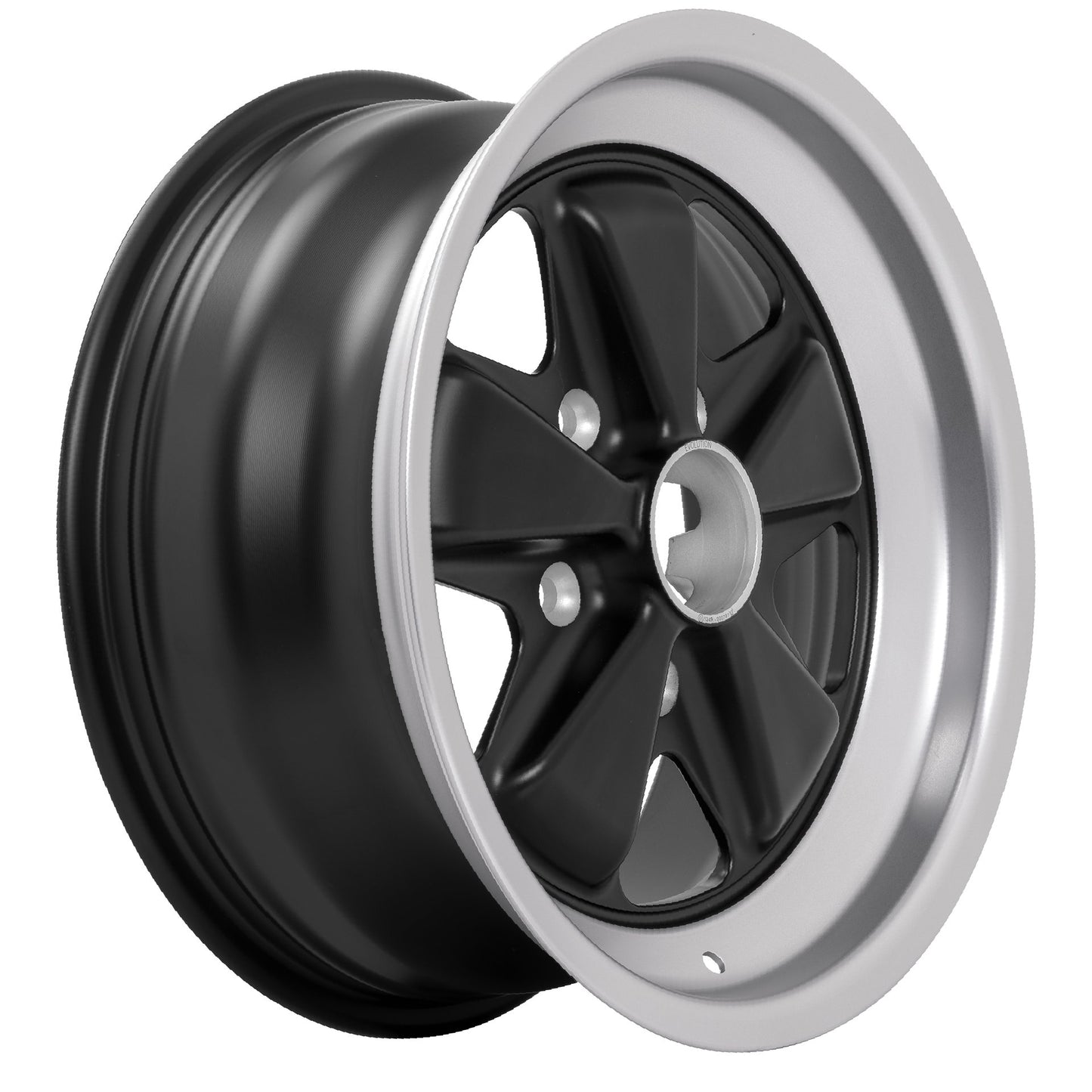 Porsche Fuchs Wheel Black 16x7 - 911/912E/930 FE160701302371B