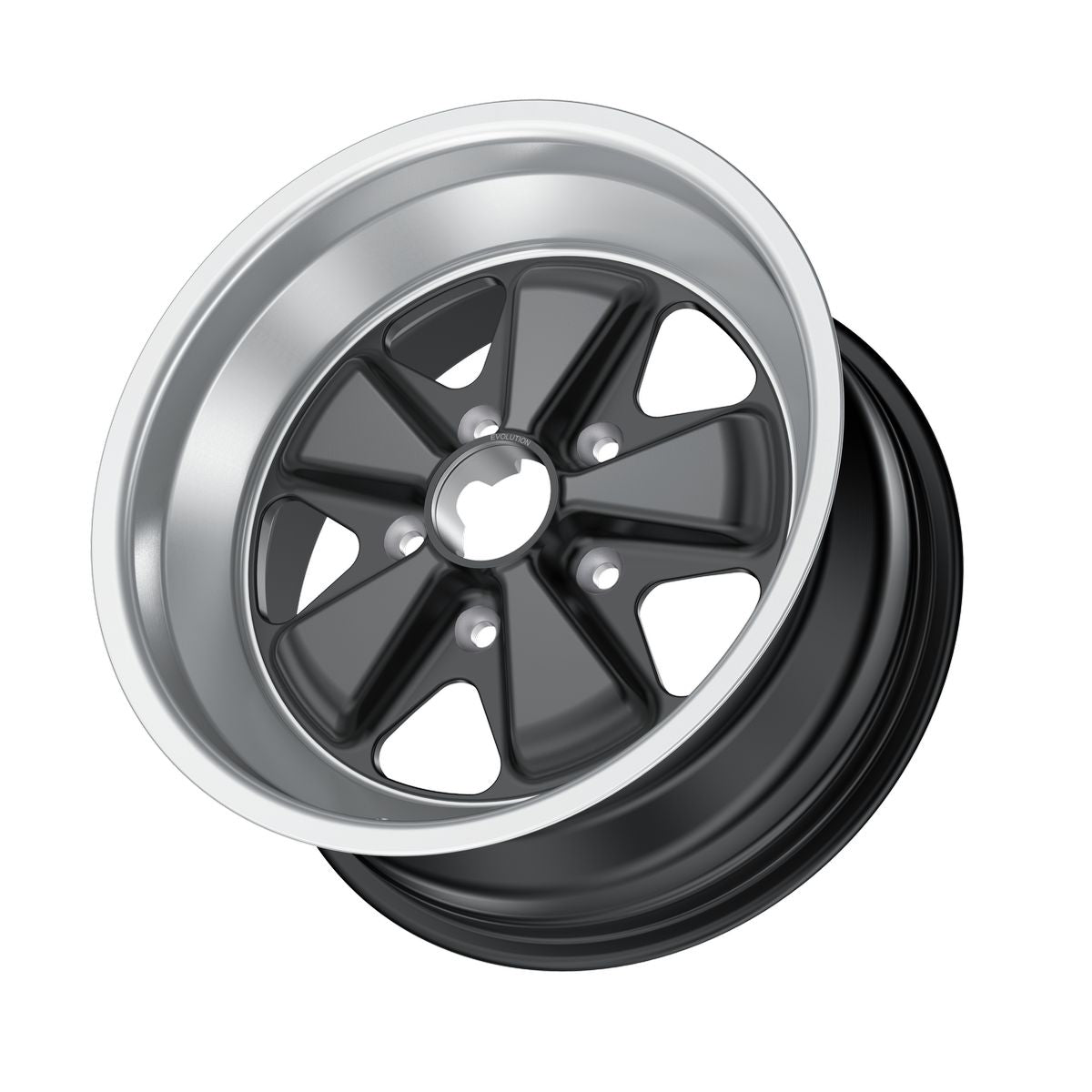 Porsche Fuchs Wheel Black 16x8 - 911/912E/930 FE160801301071B