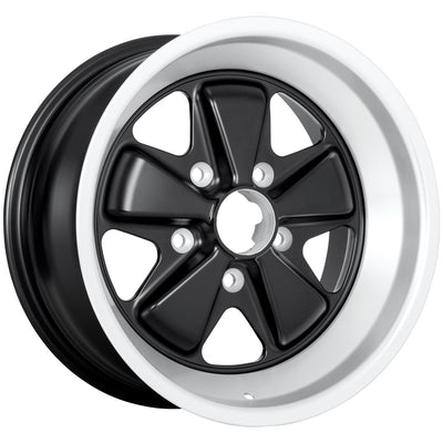 Porsche Fuchs Wheel Black 16x8 - 911/912E/930 FE160801301071B