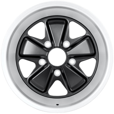 Porsche Fuchs Wheel Black 16x8 - 911/912E/930 FE160801301071B