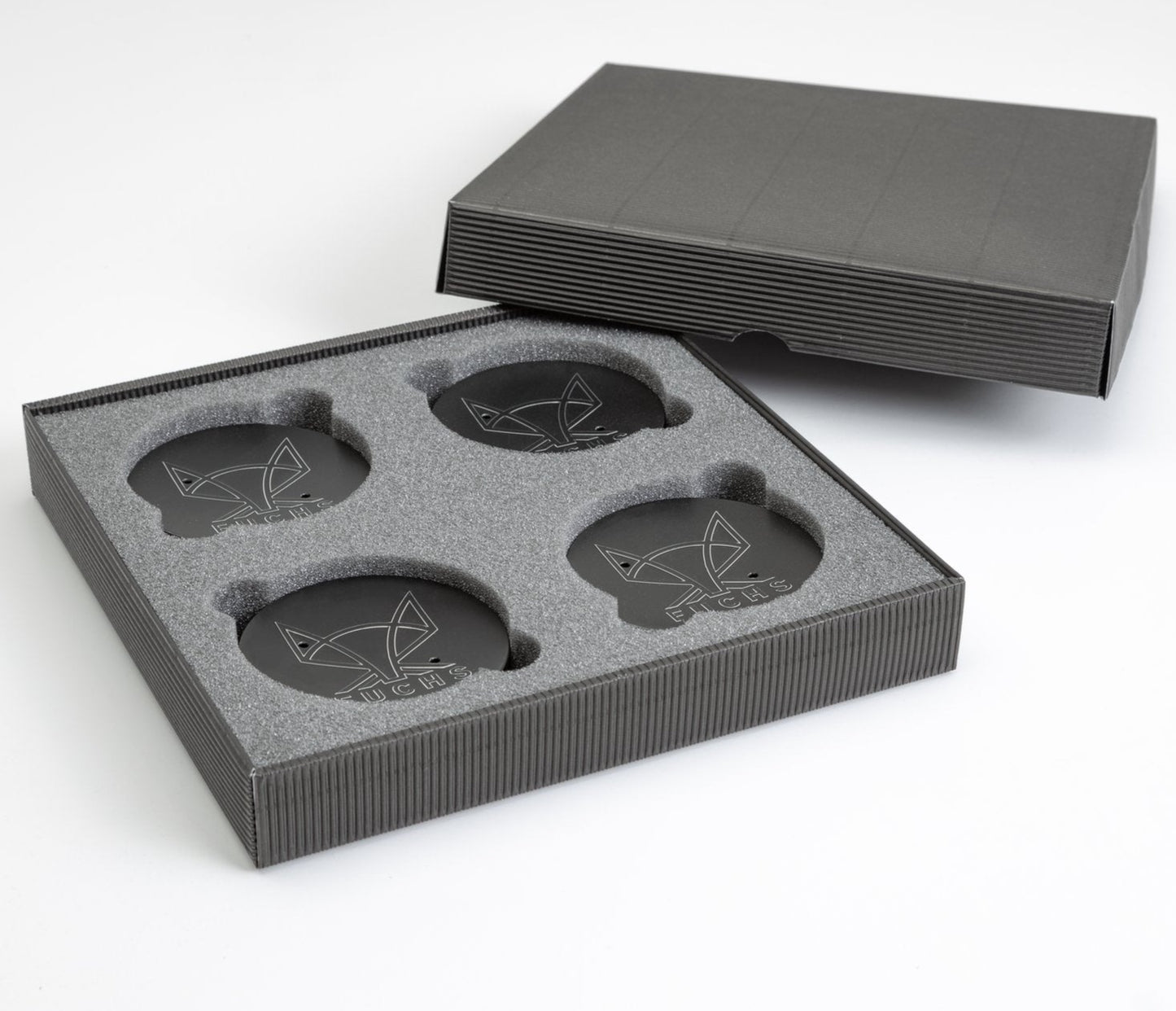 Porsche Fuchs Wheel Center Caps Pack 4 75MMCAP-FUCHS