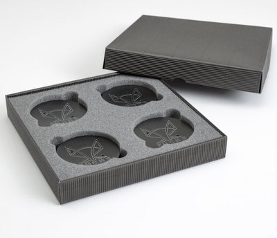 Porsche Fuchs Wheel Center Caps Pack 4 75MMCAP-FUCHS