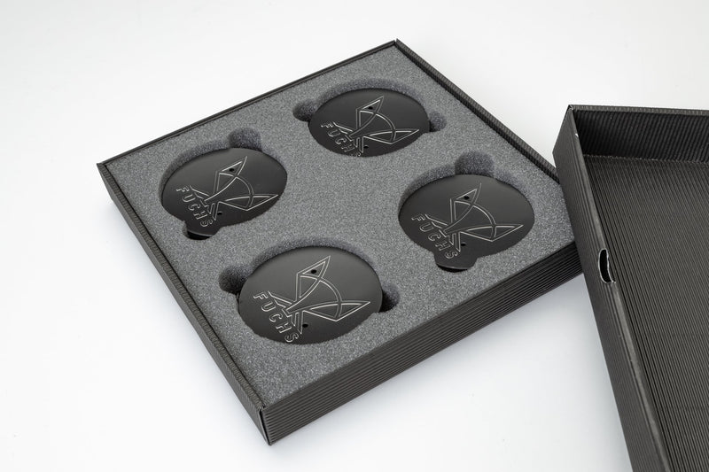 Porsche Fuchs Wheel Center Caps Pack 4 75MMCAP-FUCHS