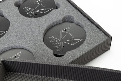 Porsche Fuchs Wheel Center Caps Pack 4 75MMCAP-FUCHS