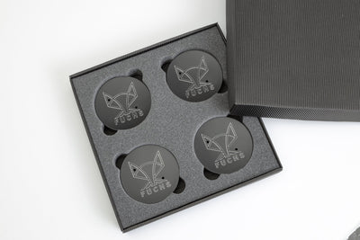 Porsche Fuchs Wheel Center Caps Pack 4 75MMCAP-FUCHS