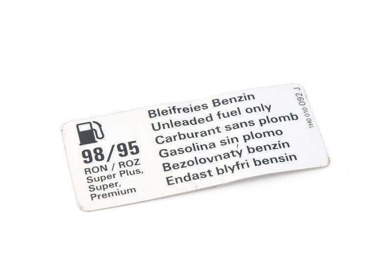 Porsche Fuel Information Label - Cayenne 03-10 955-006-117-10