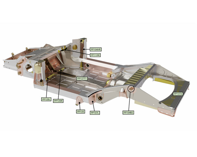 Porsche Fully Assembled Chassis - Stage: 1 - Speedster | 1954-1959 SMC-AFC-SPD-S1