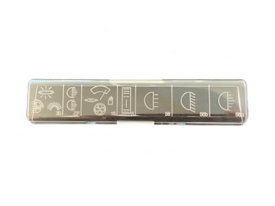 Porsche Fuse Box Clear Plastic Cover - 12 Fuse - 914 70-76 914-612-316-10