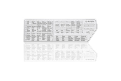 Porsche Fuse & Relay Assignment Card - 930 1989 930-612-243-03