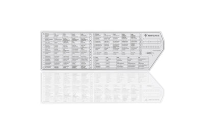 Porsche Fuse & Relay Assignment Card - 930 87-88 930-612-243-02