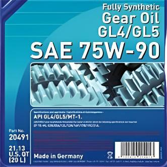 Porsche Gear Oil SAE 75W90 20L