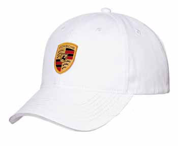 Porsche Genuine Porsche Baseball Cap Crest White - WAP0800040C WAP0800040C