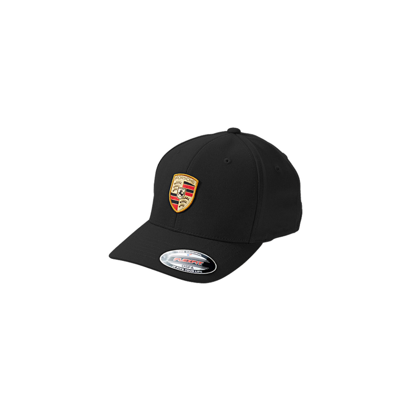 Porsche Genuine Porsche Cap Unisex Crest Black - Flexfit - WAP5900010J WAP5900010J