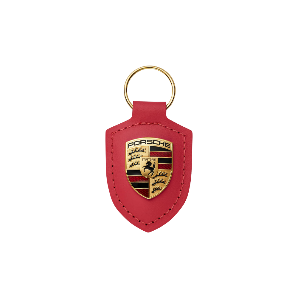 Porsche Genuine Porsche Crest Key Ring Red - WAP0500920E WAP0500920E