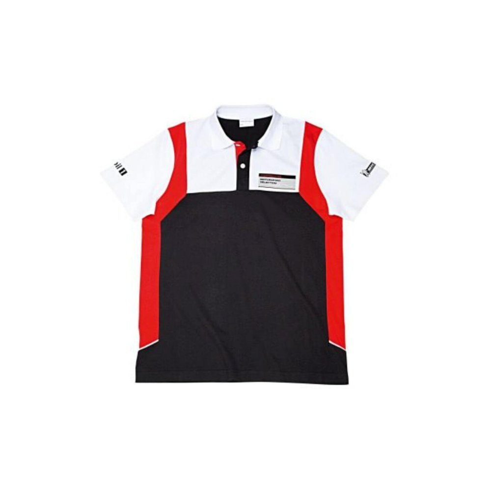 Porsche Genuine Porsche Motorsport Collection Polo Shirt Black/White/Red - WAP79800S0F WAP79800S0F