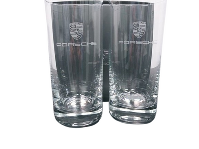Porsche Genuine Porsche Porsche Crest Highball Glasses - WAP0500510MUSA WAP0500510MUSA