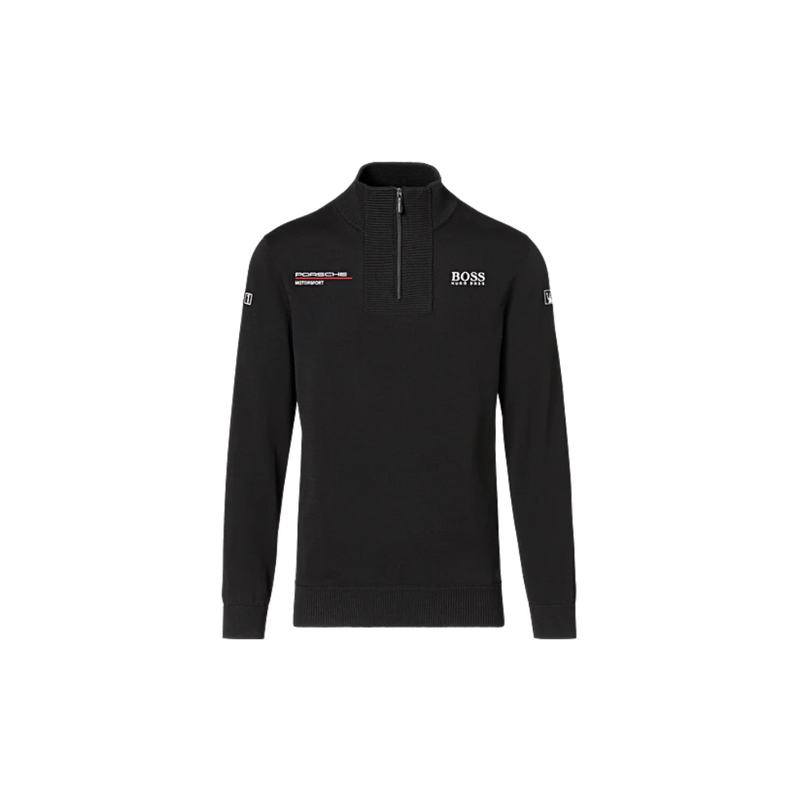 Porsche Genuine Porsche Pullover - Motorsport Collection Black - WAP1210XS0MMSR WAP1210XS0MMSR