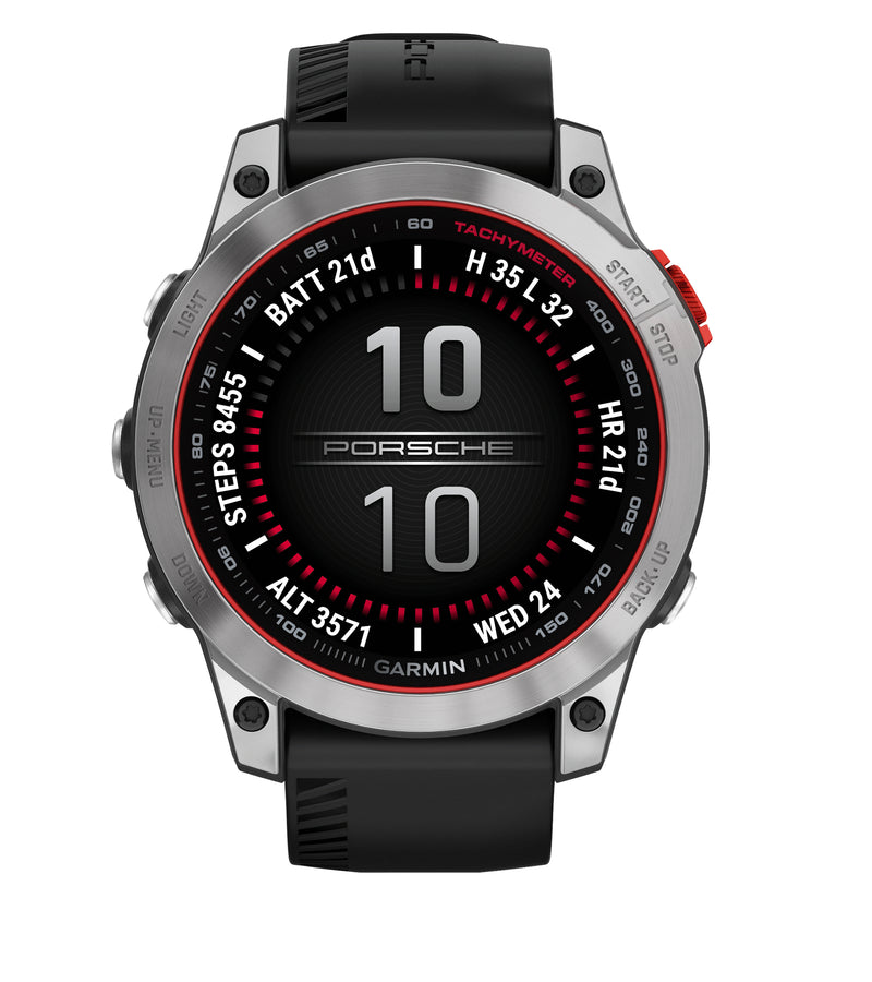 Porsche Genuine Porsche Smartwatch Garmin Black/Silver - WAP0709020PSMW WAP0709020PSMW