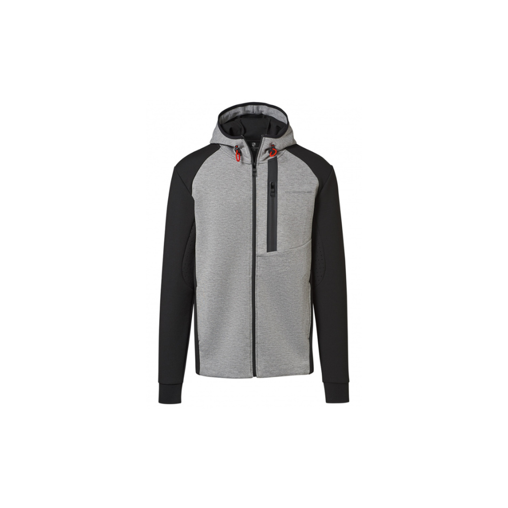 Porsche Genuine Porsche Sweat Jacket Grey/Black - WAP21200S0LUEX WAP21200S0LUEX