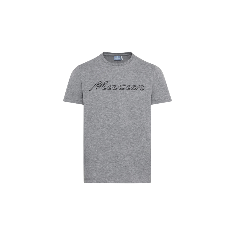 Porsche Genuine Porsche T-Shirt Macan Grey Melange - WAP13700M0PMSM WAP13700M0PMSM
