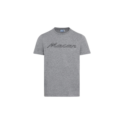 Porsche Genuine Porsche T-Shirt Macan Grey Melange - WAP13700M0PMSM WAP13700M0PMSM