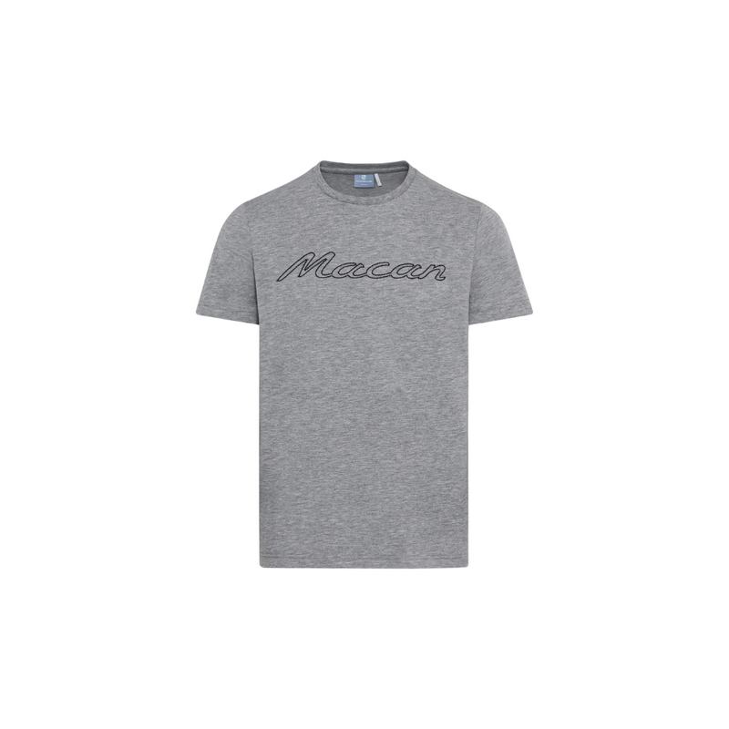 Porsche Genuine Porsche T-Shirt Macan Grey Melange - WAP13700M0PMSM WAP13700M0PMSM