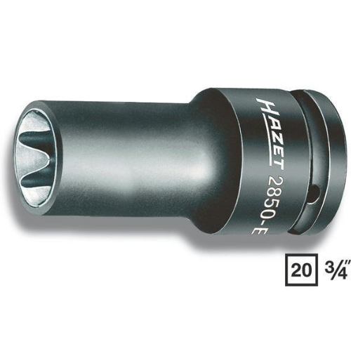 Porsche Hazet 2850-E20 110 mm Torx Profile Impact Socket HZ2850-E20