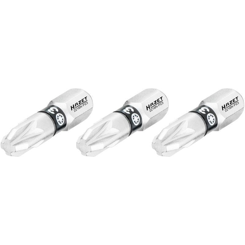 Porsche Hazet HZ2216N-PZ3/3 Pozi Bits - 3 Piece HZ2216N-PZ3/3