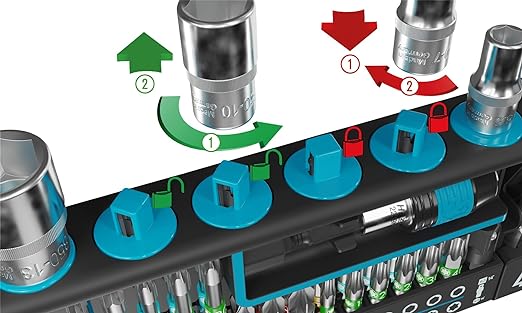 Porsche Hazet HZ2300SH-1 Smartholder 1/4 in Socket/Bit Set - 39 Pieces HZ2300SH-1